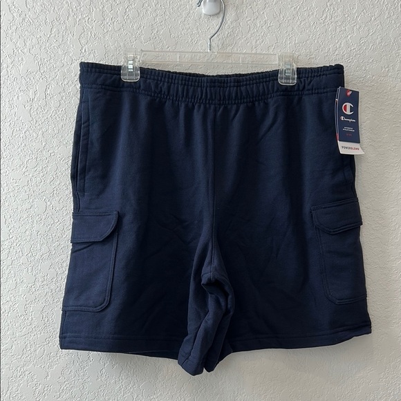 Champion Blue Cargo Shorts with Elastic Waistband - Picture 1 of 7